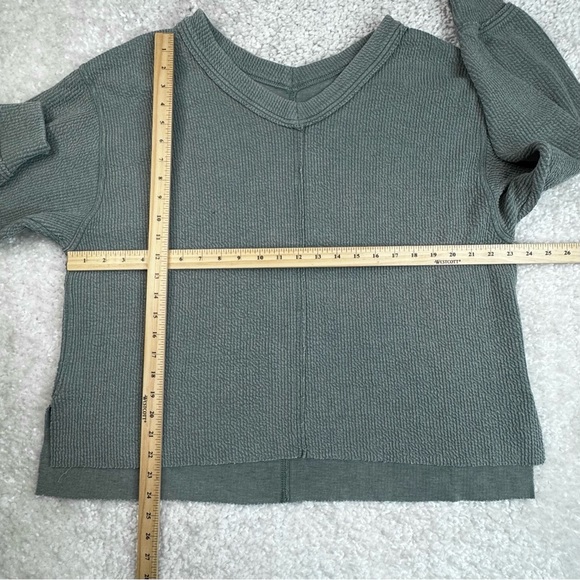 Aerie Wonder Textured Shirt Oversize Loungewear Comfy XS - Picture 8 of 8